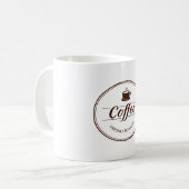 Schattige cafégereedschap koffiemok (Voorkant links)