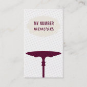 SCHATTIGE CAKE STAND modern polka dot meloen ivoor Visitekaartje (Voorkant)