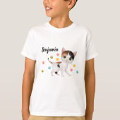 Schattige Calico Cat T-shirt (Voorkant)