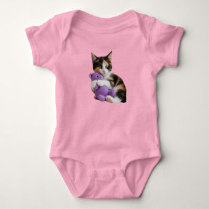 Schattige Calico Kat Knuffelbeer Romper