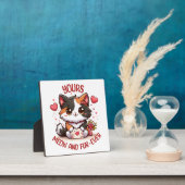 Schattige Calico Kat Valentijnsdag  Fotoplaat (Insitu)