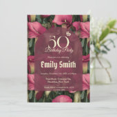 Schattige Call Lilies Fantasy 10e Verjaardag Kaart (Staand voorkant)