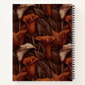 Schattige Calla Lelies Charme Boho Bruiloft Notitieboek (Achterkant)