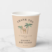 Schattige Camel Desert Theme Baby shower Papieren Bekers (Voorkant)