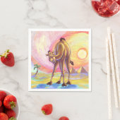 Schattige Camel Party Center Servetten (Insitu)