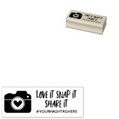 Schattige Camera Houd Ervan Snap Het Deel Het Je H Rubberstempel (Gestempeld)