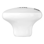 schattige camper-woordkunst keramische knop (Zijkant)