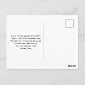 Schattige Camping thema patroon dank u Briefkaart (Achterkant)