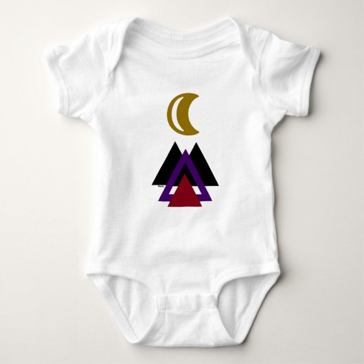 Schattige Camping Wandelen Baby : Romper (Voorkant)