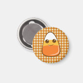 Schattige candy corn Halloween Magneet (Voorkant / Achterkant)