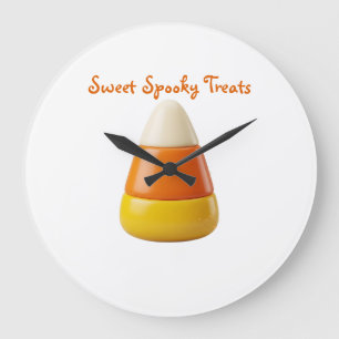 Schattige Candy Corn Halloween Zoete Griezelfigu Grote Klok