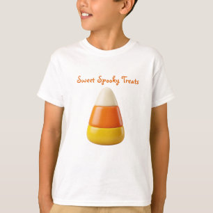 Schattige Candy Corn Halloween Zoete Griezelfigu T-shirt