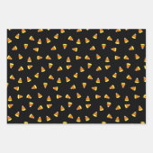 Schattige Candy Corn Pattern Trio Wrapping Papierv Inpakpapier Vel (Voorkant 2)
