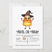 Schattige Candy Corn Trick Or Treating  Kaart (Voorkant)
