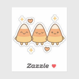 Schattige Candy Corn Trio Sticker