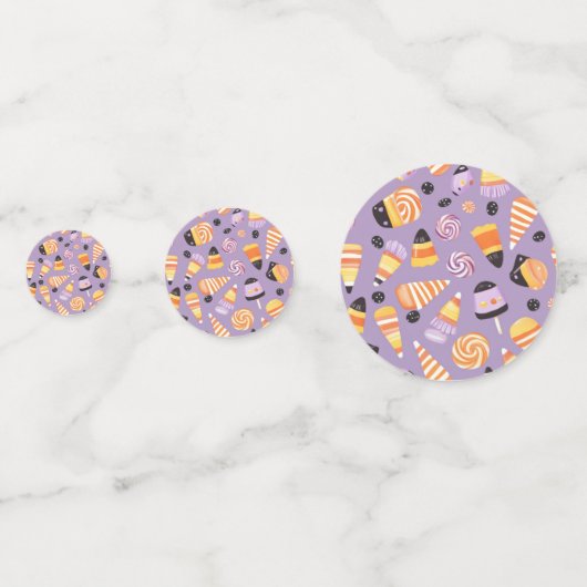 Schattige candycornpatroon confetti (Voorkanten)