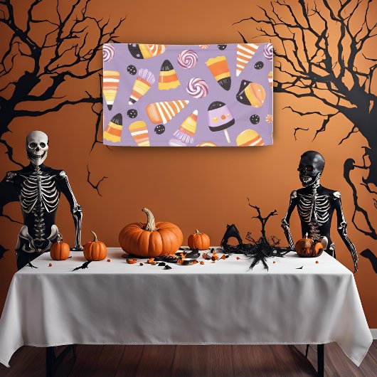 Schattige candycornpatroon spandoek