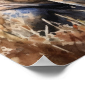 Schattige Cane Corso Dog Art Print Poster (Hoek)