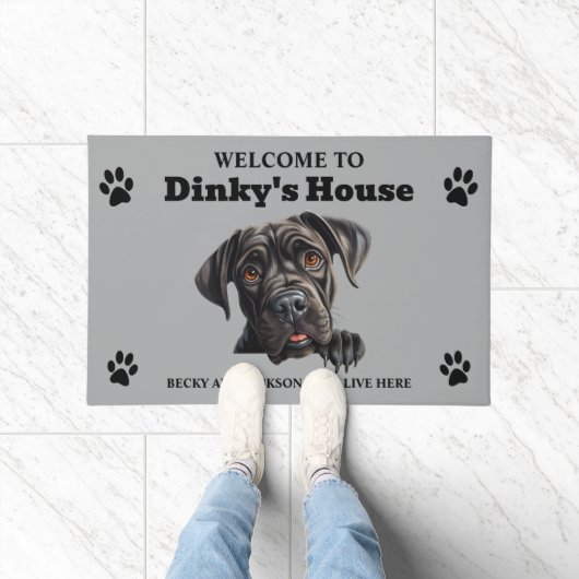 Schattige Cane Corso Hond Deurmat (Binnen)