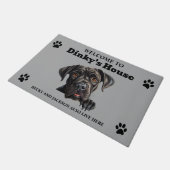 Schattige Cane Corso Hond Deurmat (Schuin)