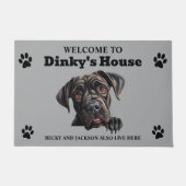 Schattige Cane Corso Hond Deurmat (Voorkant)