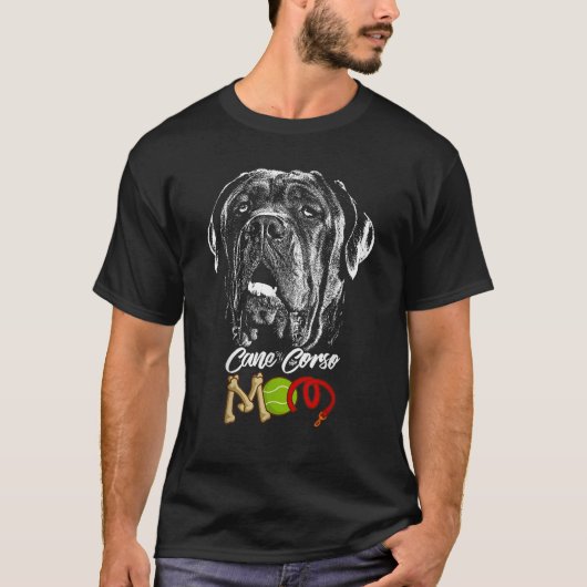 Schattige Cane Corso Moeder T-shirt (Voorkant)