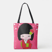 schattige canvas tas kawaii (Achterkant)