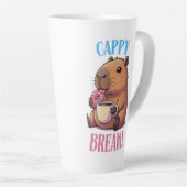 Schattige Cappy Break Capybara Koffiekop | Grappig Latte Mok (Rechterhoek)