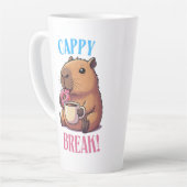Schattige Cappy Break Capybara Koffiekop | Grappig Latte Mok (Linkerhoek)