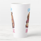 Schattige Cappy Break Capybara Koffiekop | Grappig Latte Mok (Voorkant)