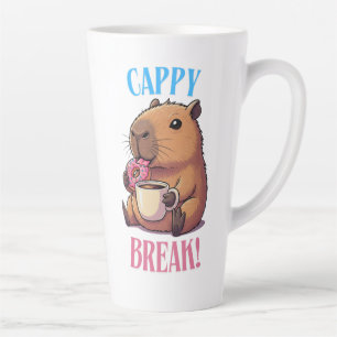 Schattige Cappy Break Capybara Koffiekop Grappig Latte Mok