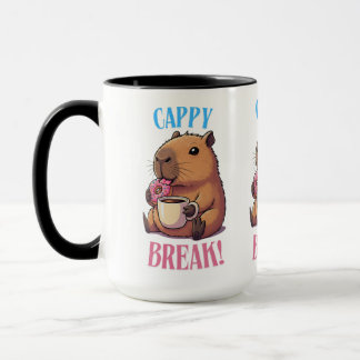 Schattige Cappy Break Capybara Koffiekop | Grappig Mok