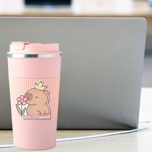 Schattige Capybara Cartoon Kawaii Sticker