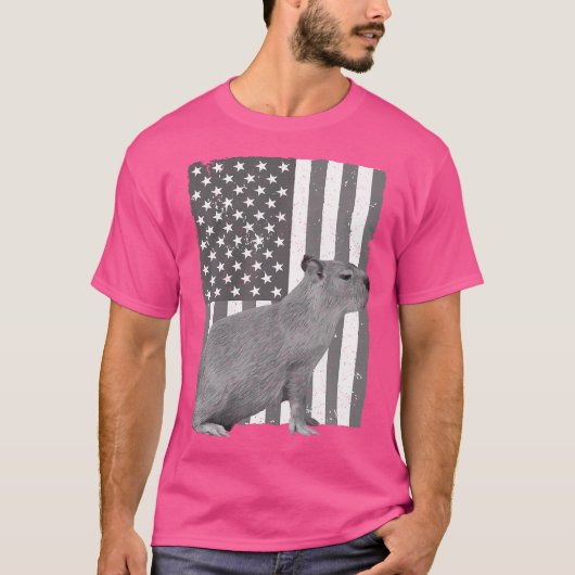 Schattige Capybara Cavy Rodent Capybara T-shirt (Voorkant)