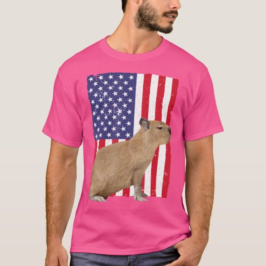 Schattige Capybara Cavy Rodent Capybara T-shirt (Voorkant)