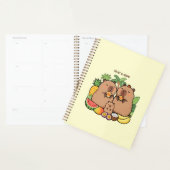 Schattige Capybara Fruit & Naps Planner | Gelukkig (Display)