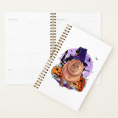 Schattige Capybara Halloween Heksenpompoen Sweatsh Planner (Display)
