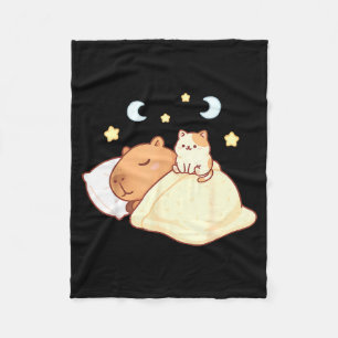 Schattige Capybara Kawaii Slaap Pyjama Slaapbara K Fleece Deken