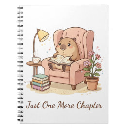 Schattige Capybara Leest Notitieboek – Nog Één Hoo