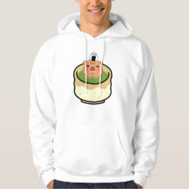 Schattige Capybara Matcha Latte Bad - Kawaii Groen Hoodie