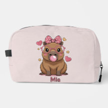 Schattige Capybara met Bril en Kauwgom