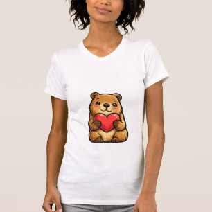 Schattige Capybara met Hart Kawaii Capybara T-shirt