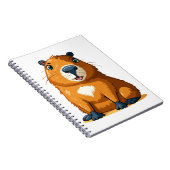 Schattige capybara notitieboek (Rechterzijde)