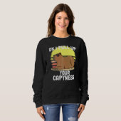 Schattige Capybara Ok Ik Kom Capybara Meme Retro Trui (Voorkant volledig)