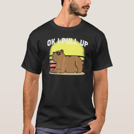 Schattige Capybara Ok Ik Kom Capybara Meme T-shirt (Voorkant)