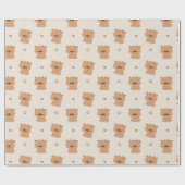 Schattige Capybara-paar Cadeaupapier (Vlak)
