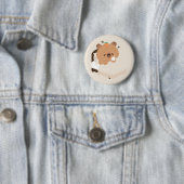 Schattige Capybara Ronde Button 5,7 Cm (In situ)