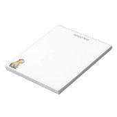 Schattige Capybara-schetsdoodle  Notitieblok (Linkerzijde)