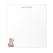 Schattige Capybara-schetsdoodle  Notitieblok (Voorkant)