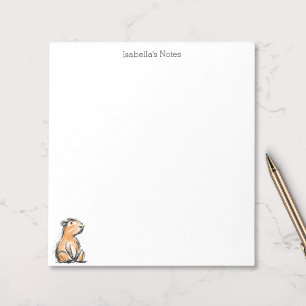 Schattige Capybara-schetsdoodle  Notitieblok